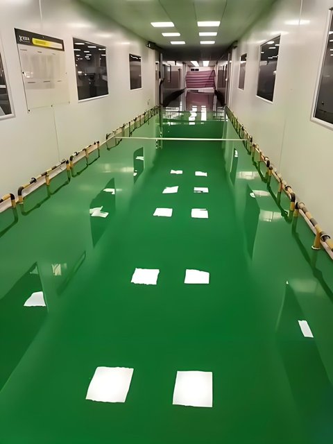 Sơn phủ Epoxy hệ tự san phẳng — Ảnh thi công thực tế