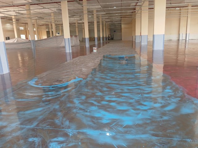 Sơn trung gian Epoxy (pha màu được) — Ảnh thi công thực tế